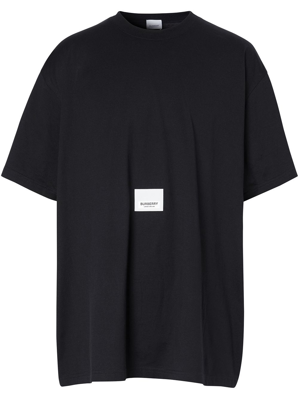 Burberry logo-patch T-shirt - Black von Burberry