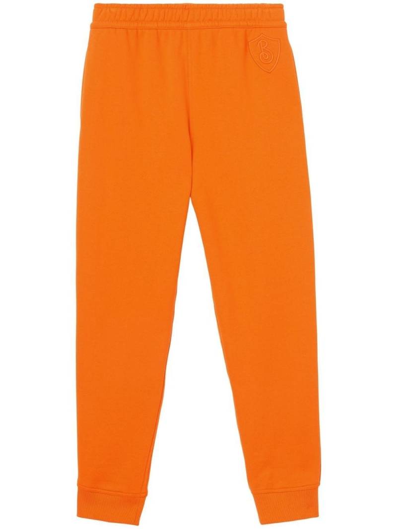 Burberry logo patch cotton track pants - Orange von Burberry