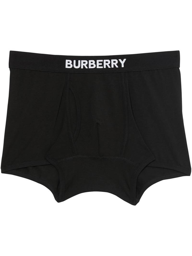 Burberry logo-print boxer shorts - Black von Burberry