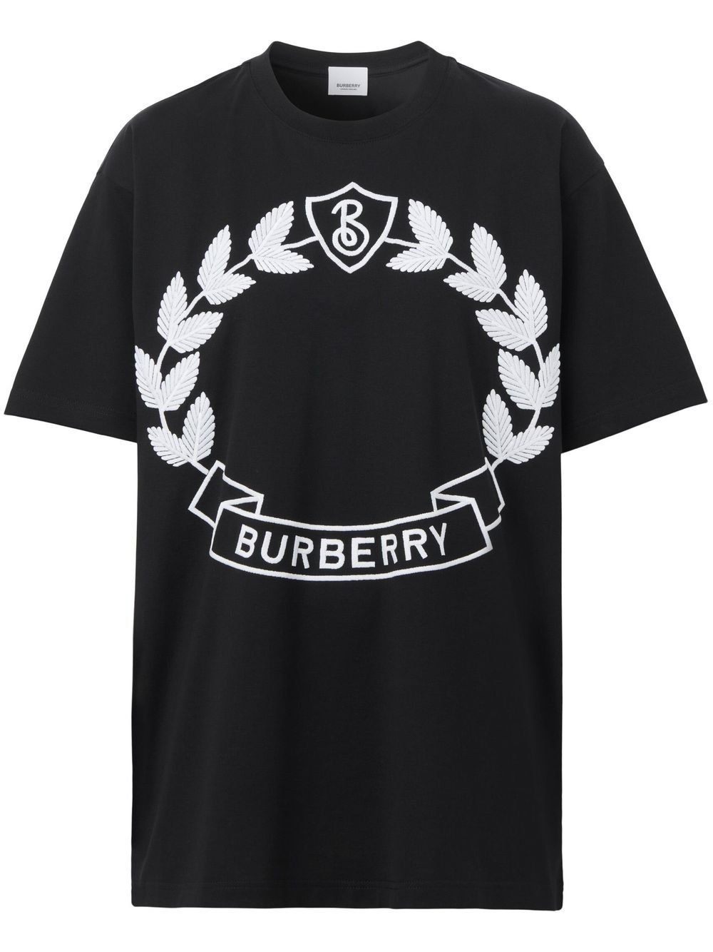 Burberry logo-print cotton T-shirt - Black von Burberry