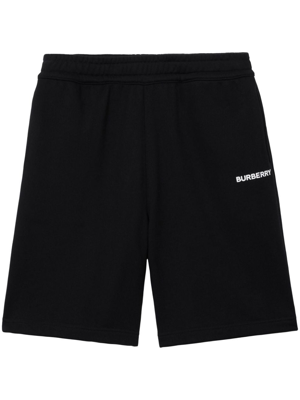 Burberry logo-print cotton track shorts - Black von Burberry