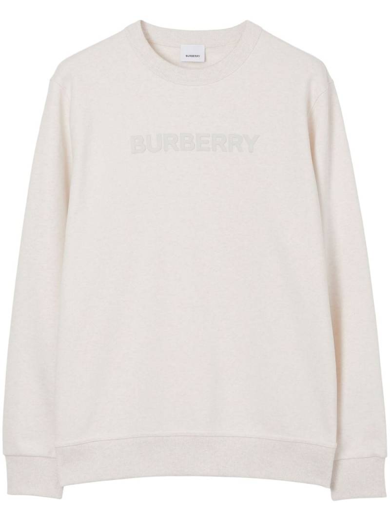 Burberry logo-print detail sweatshirt - White von Burberry