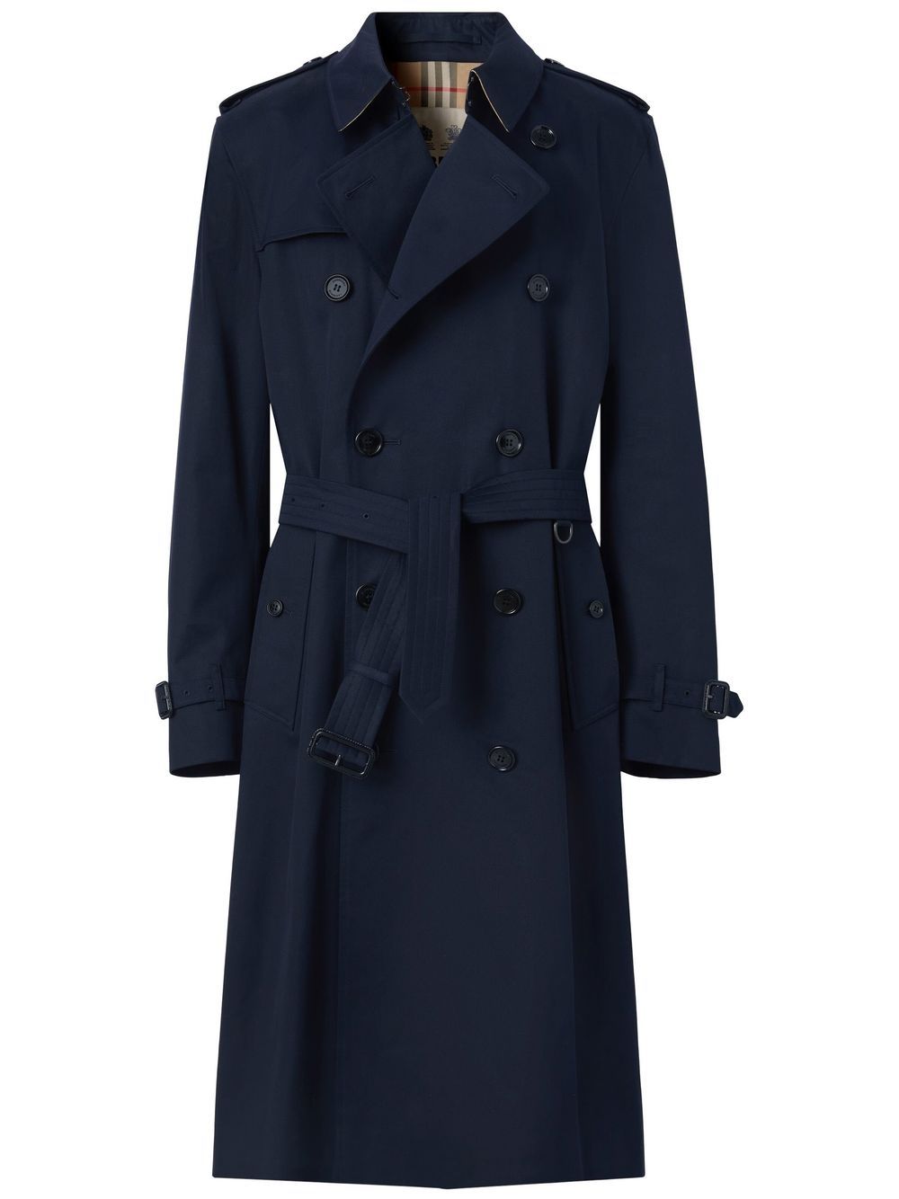 Burberry long Kensington Heritage trench coat - Blue von Burberry