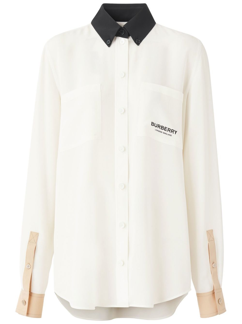 Burberry long-sleeve button-fastening shirt - White von Burberry