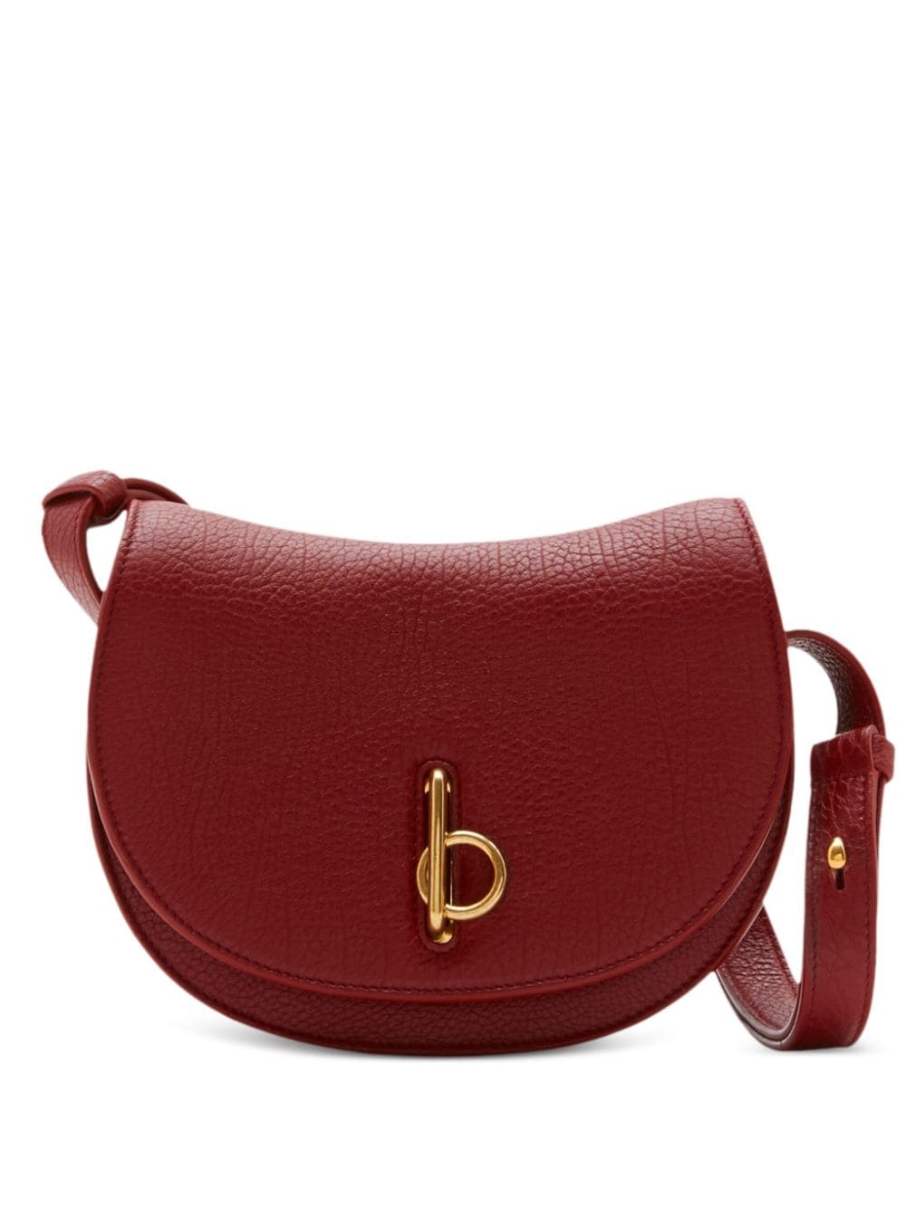 Burberry mini Rocking Horse leather crossbody bag - Red von Burberry