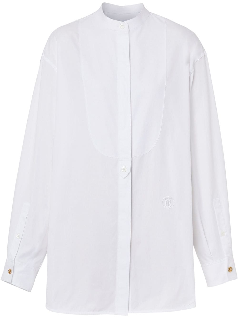 Burberry monogram-motif cotton shirt - White von Burberry