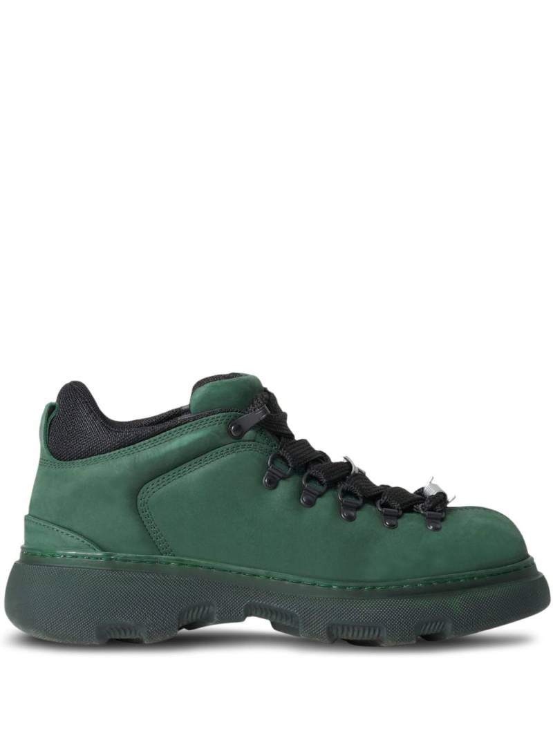 Burberry nubuck trekking boots - Green von Burberry