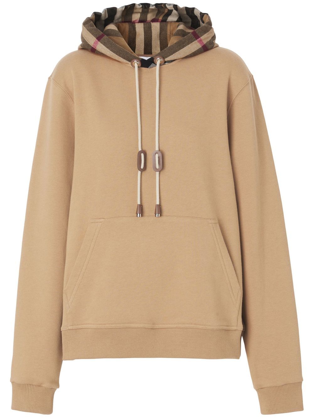 Burberry oversized checked hoodie - Neutrals von Burberry