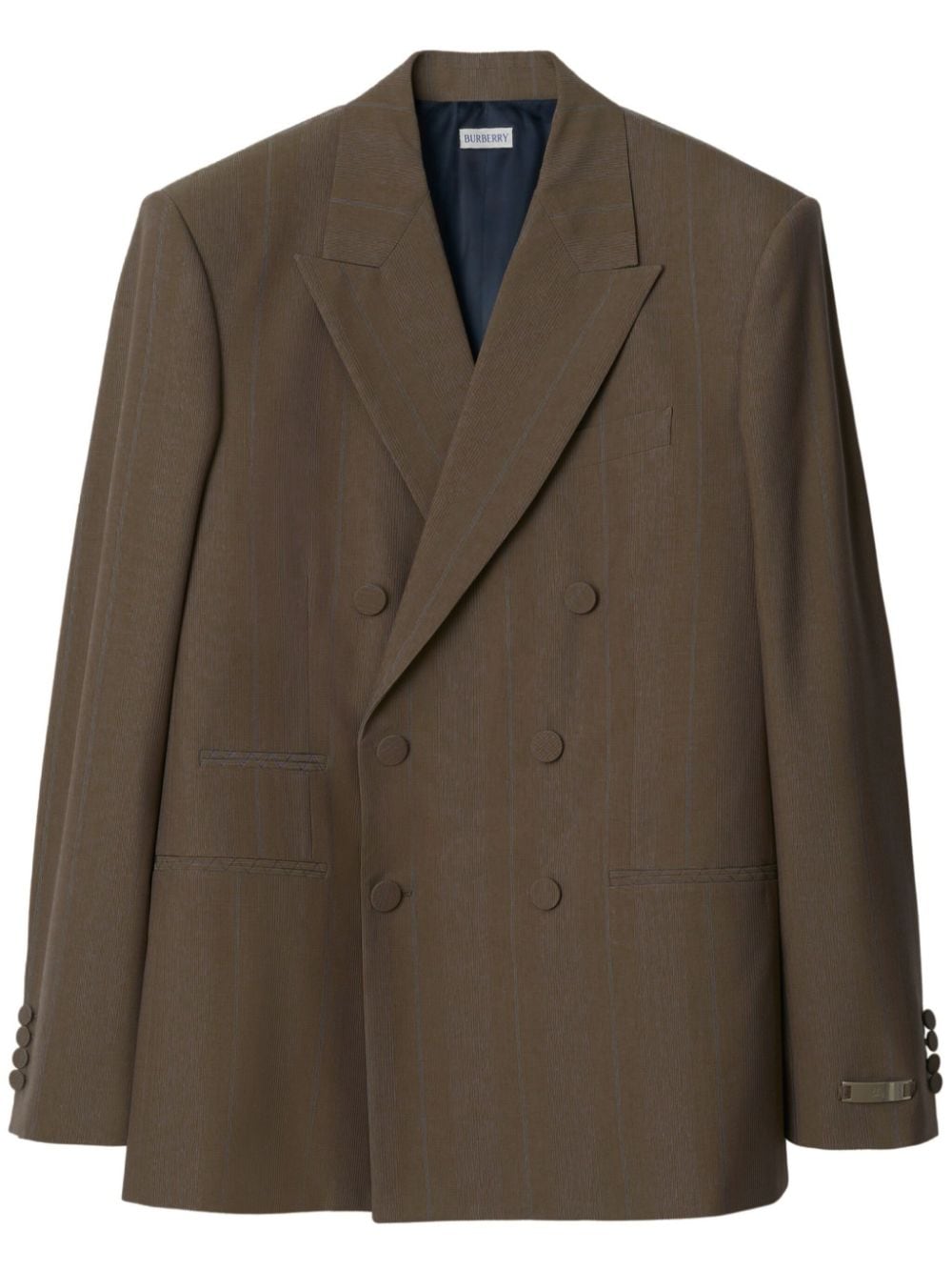 Burberry peak-lapel wool blazer - Brown von Burberry