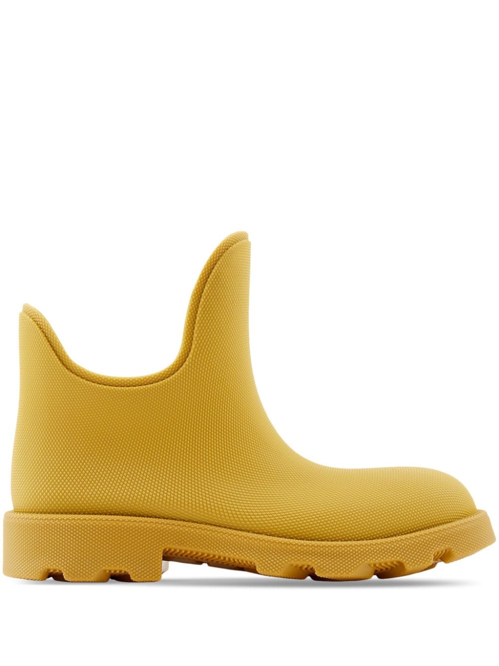 Burberry pebbled rubber rainboots - Yellow von Burberry