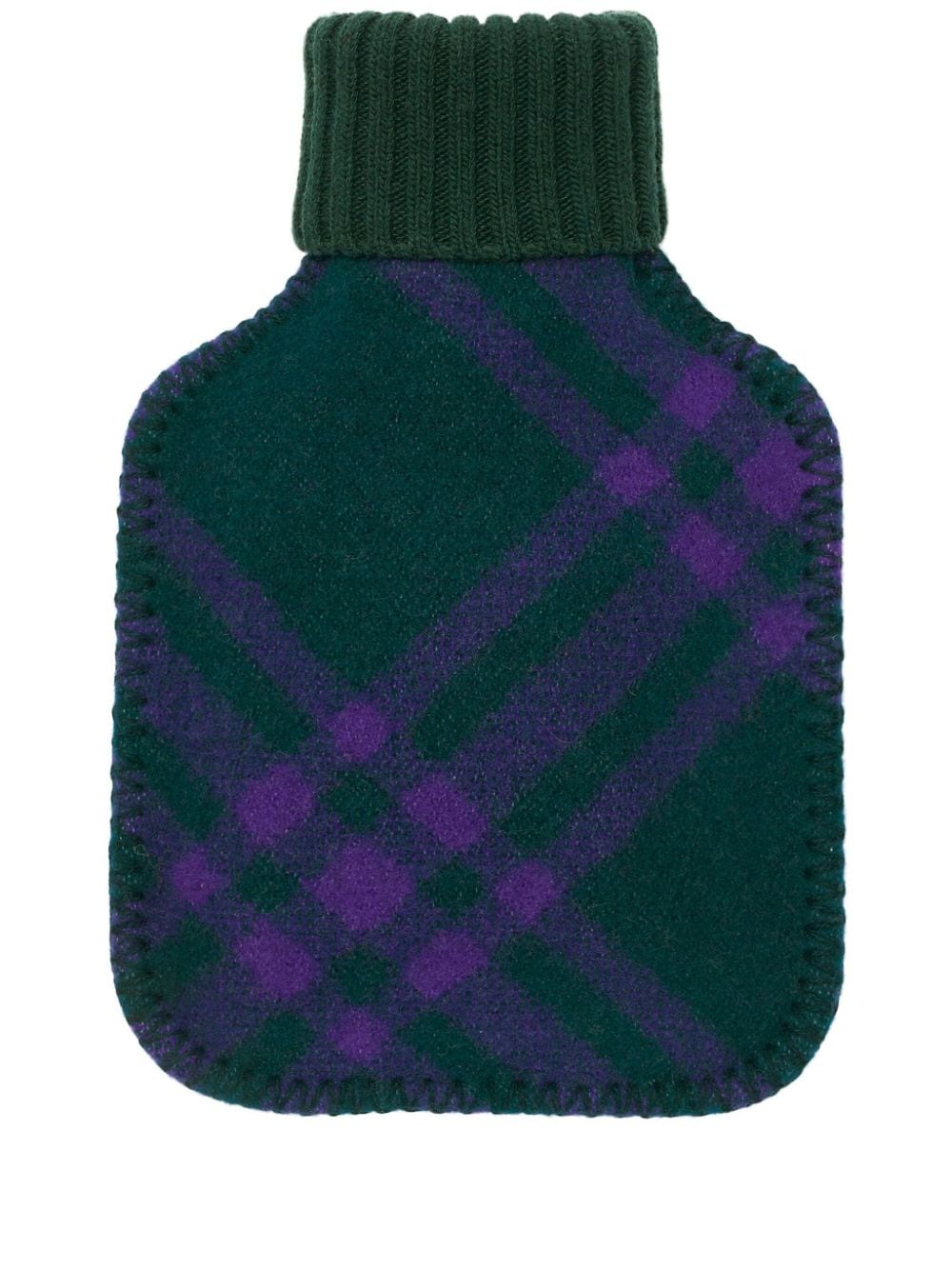 Burberry plaid-check wool hot water bottle - Green von Burberry