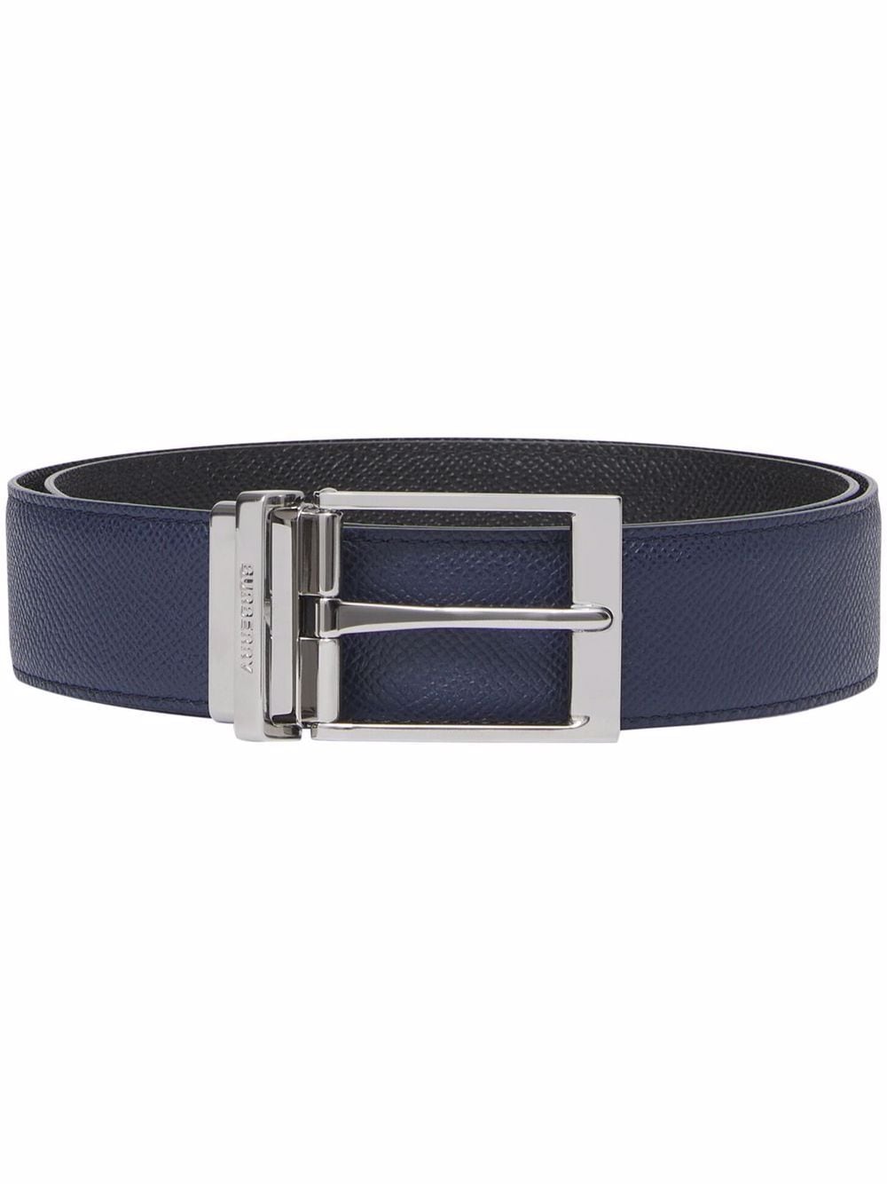 Burberry reversible grainy leather belt - Black von Burberry