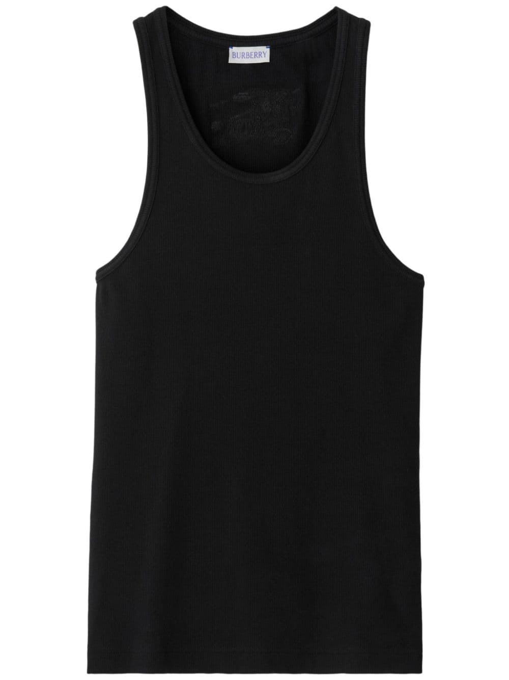 Burberry ribbed-knit vest top - Black von Burberry