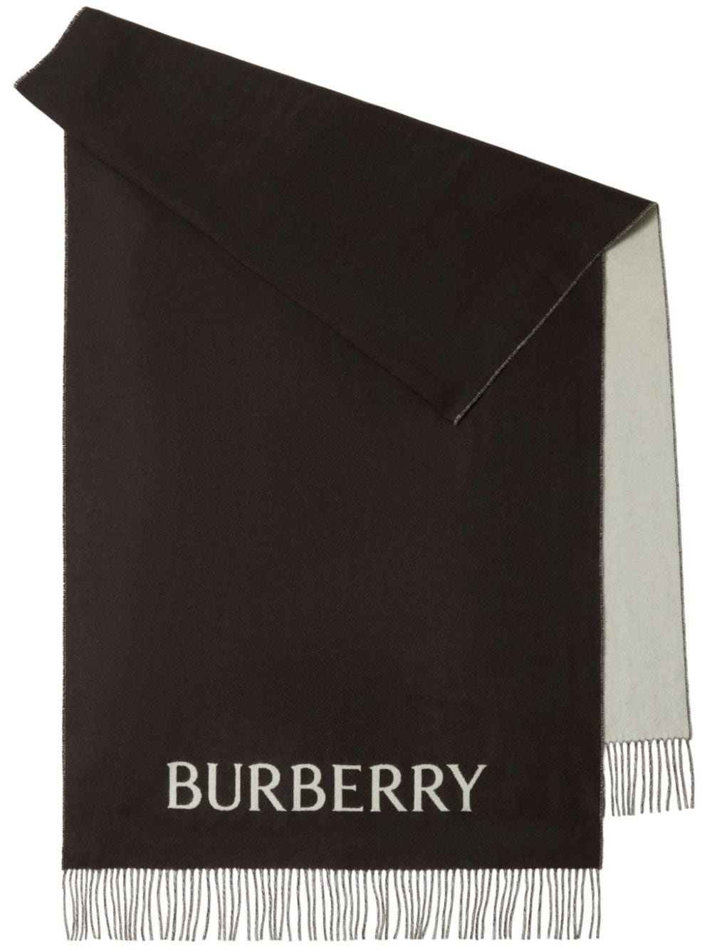Burberry rose-print cashmere scarf - Black von Burberry
