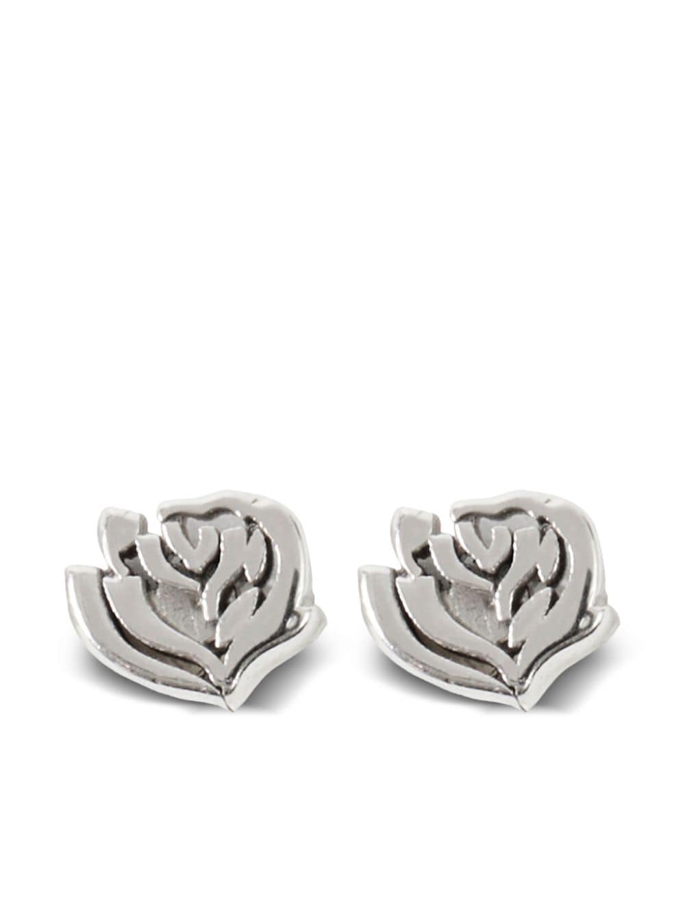 Burberry rose-stud earrings - Silver von Burberry