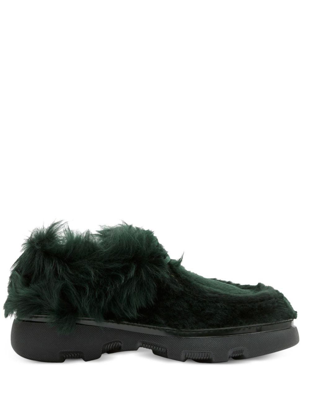 Burberry shearling creeper shoes - Green von Burberry
