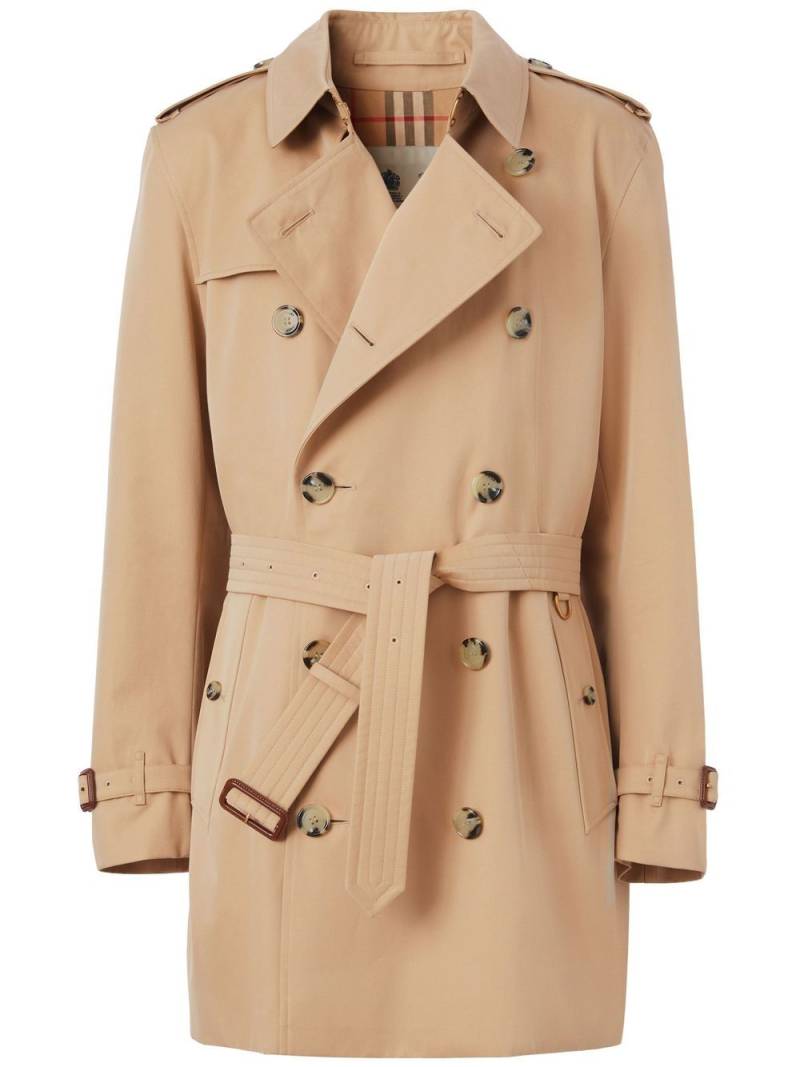 Burberry short Kensington Heritage trench coat - Neutrals von Burberry