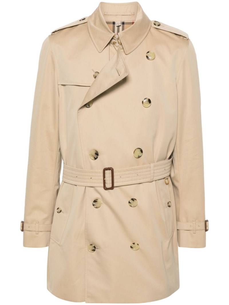 Burberry short Kensington trench coat - Neutrals von Burberry