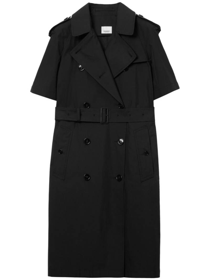 Burberry short-sleeved belted trenchcoat dress - Black von Burberry
