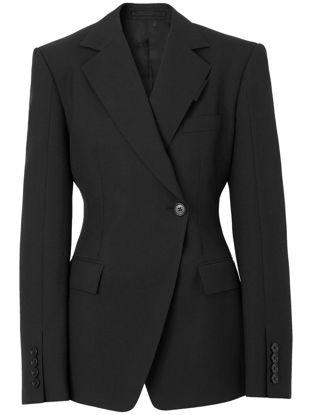 Burberry single breasted tailored blazer - Black von Burberry