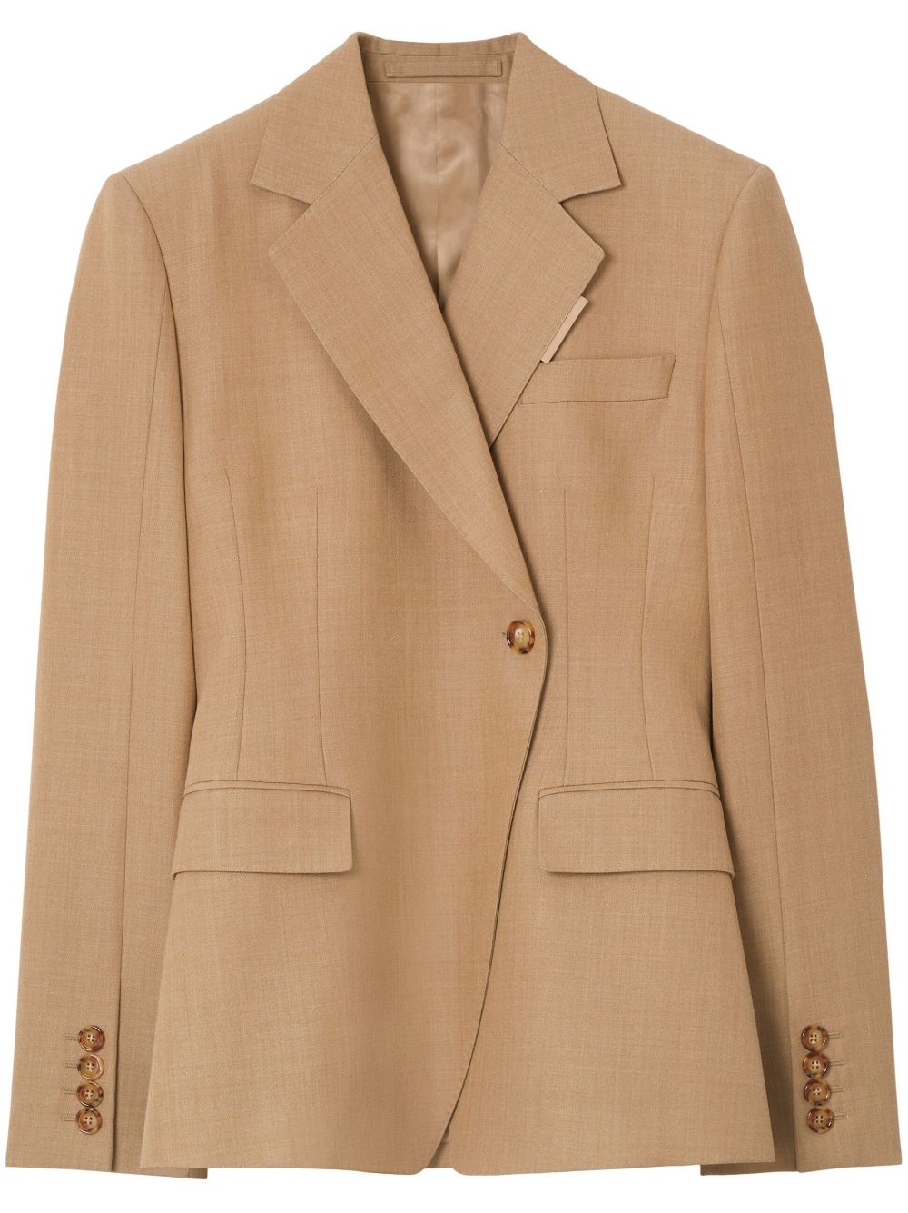 Burberry single-breasted wool blazer - Neutrals von Burberry