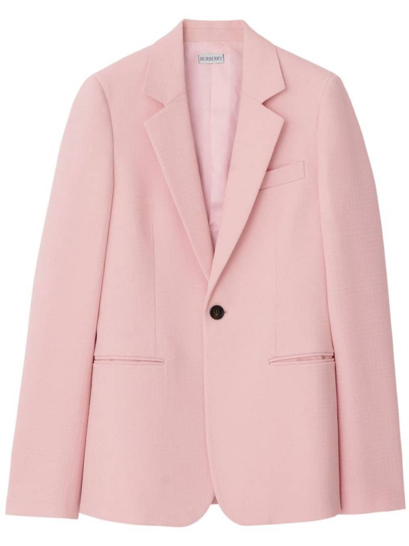 Burberry single-breasted wool blazer - Pink von Burberry