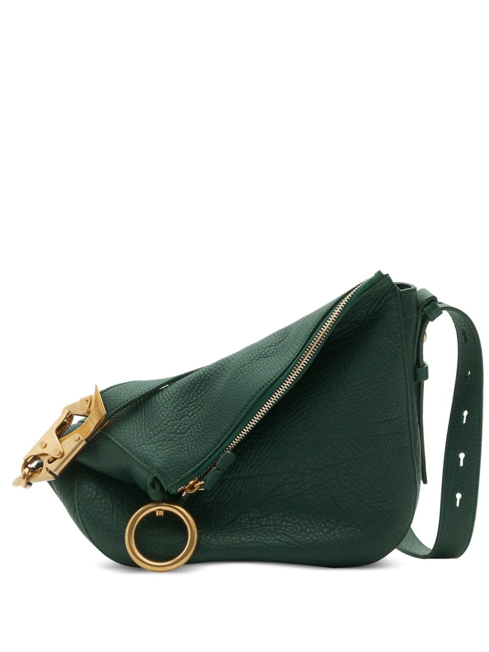 Burberry small Knight leather shoulder bag - Green von Burberry