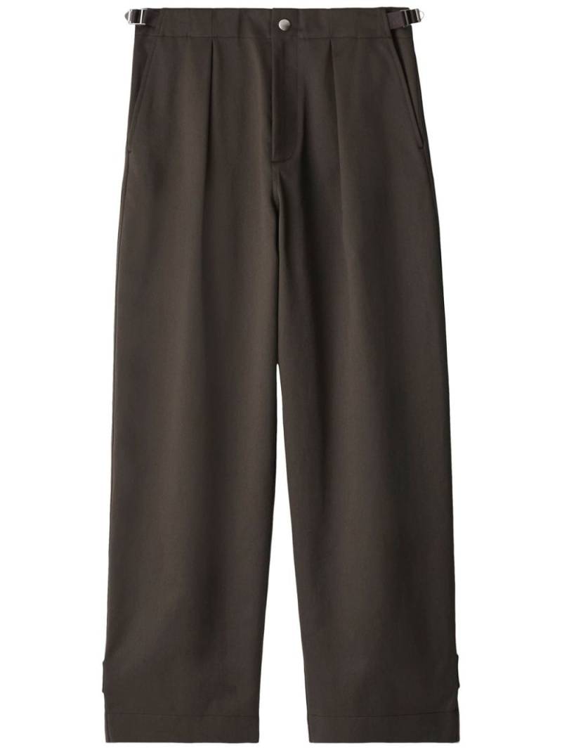 Burberry straight-leg cotton trousers - Brown von Burberry