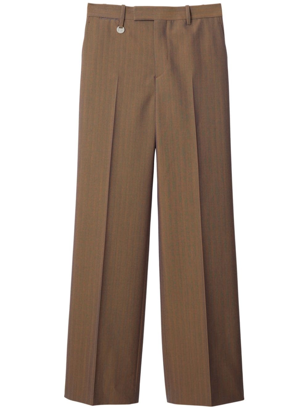 Burberry striped straight-leg trousers - Brown von Burberry