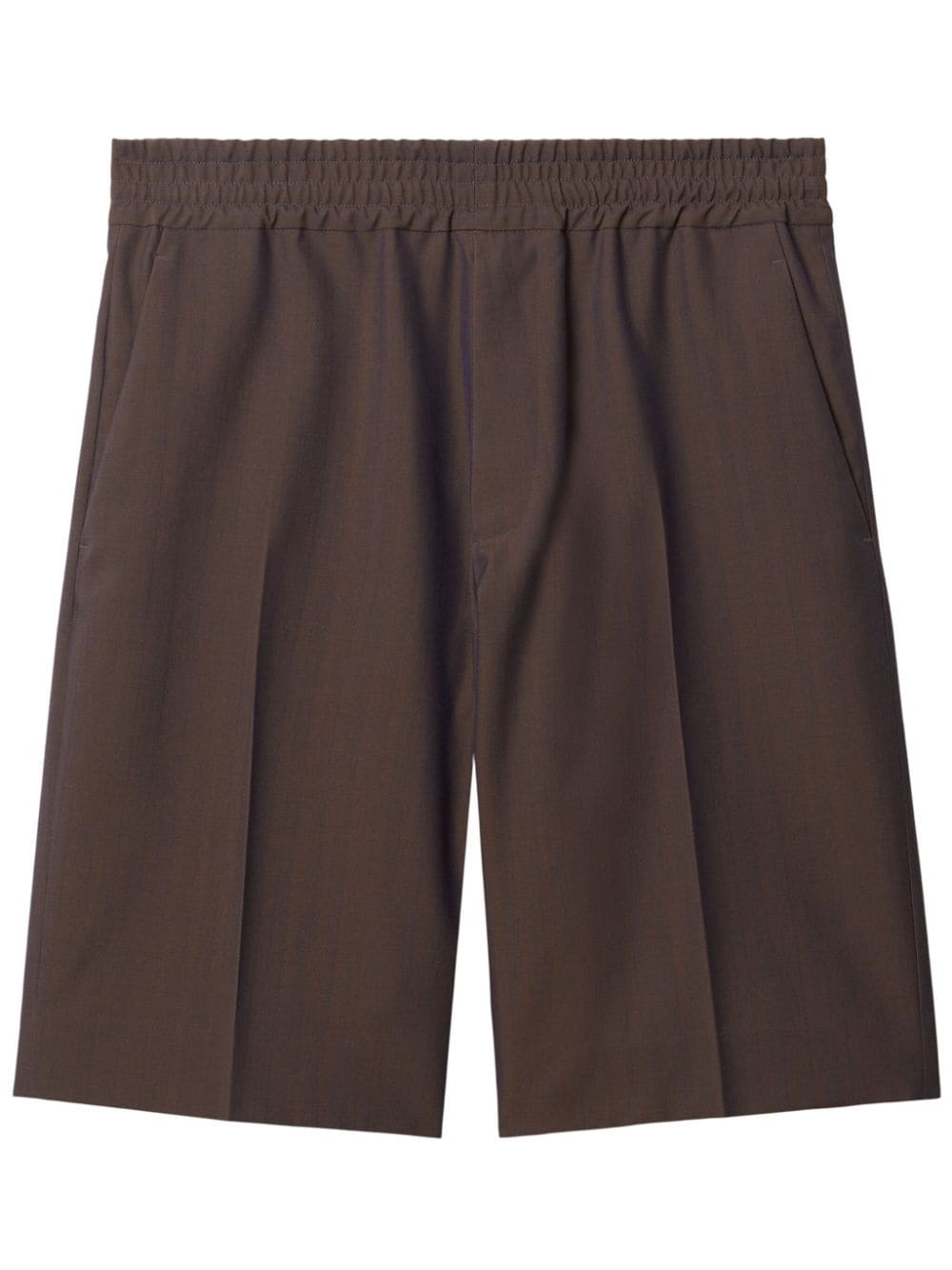 Burberry tailored wool herringbone shorts - Brown von Burberry