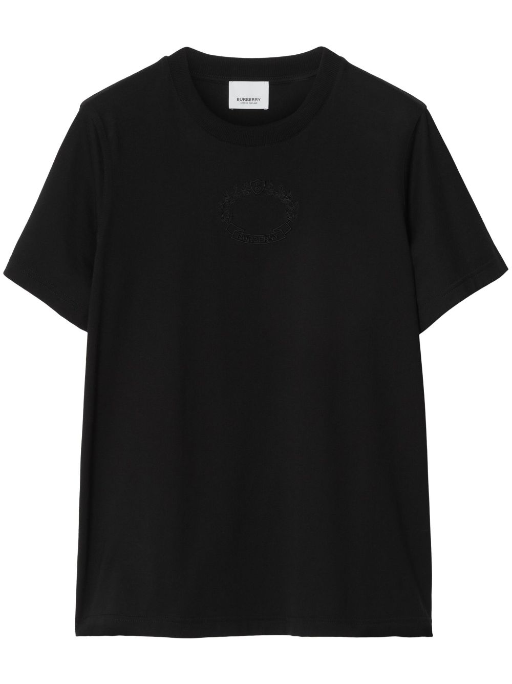 Burberry tonal embroidered-logo T-shirt - Black von Burberry