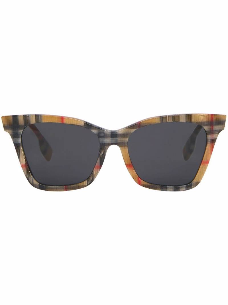 Burberry vintage-check print sunglasses - Grey von Burberry