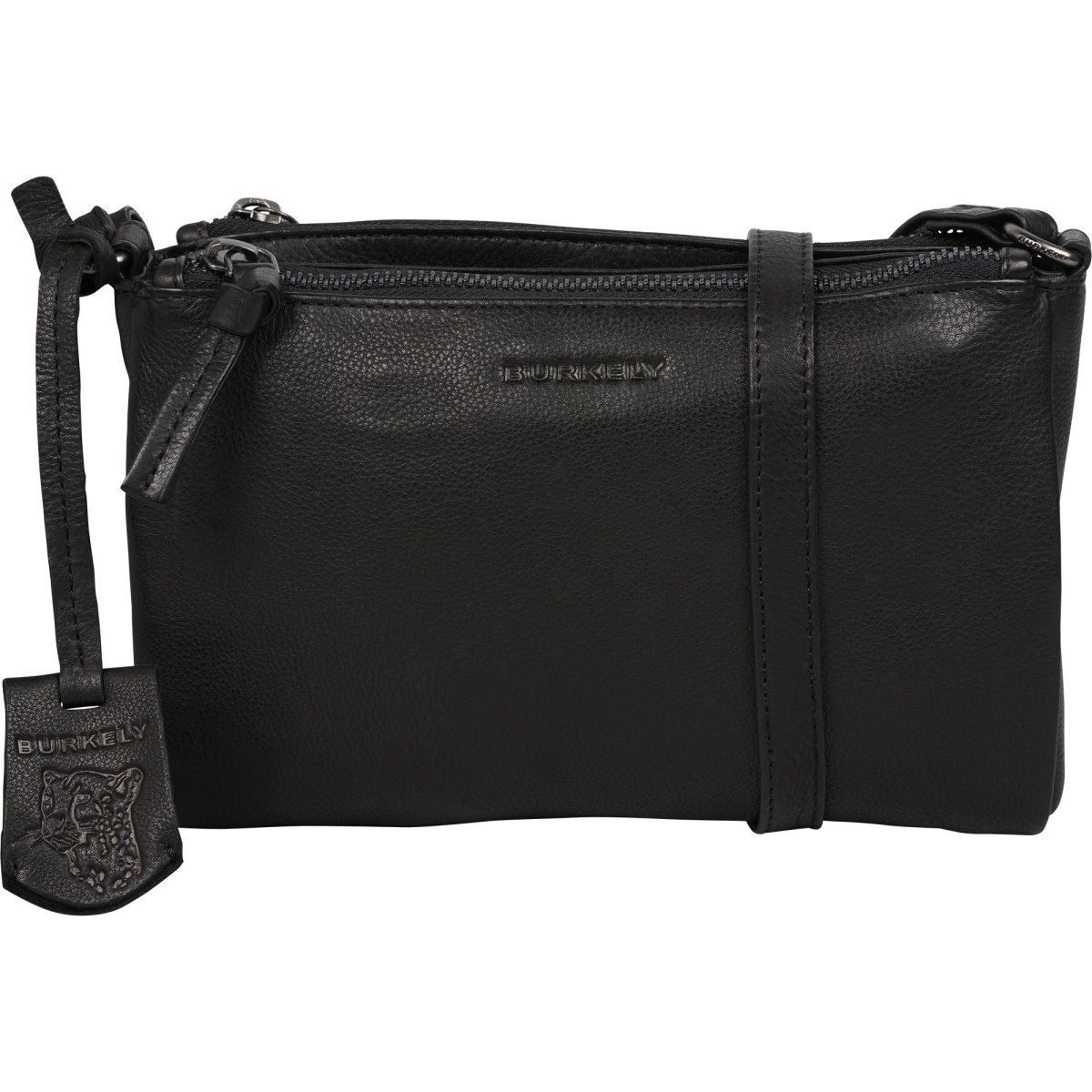 Just Jolie Double Zip Crossbody Bag Schwarz von Burkely