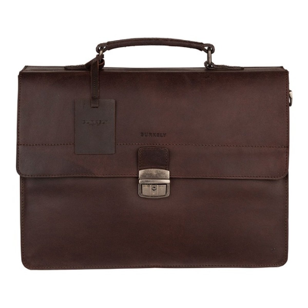 Vintage Dean Briefcase 3-Comp Dunkelbraun von Burkely