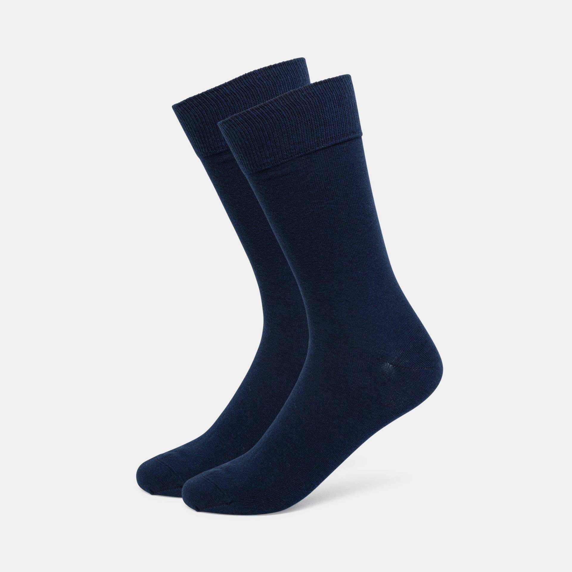 Duopack, Wadenlange Socken Herren Nachtblau W40 von Burlington