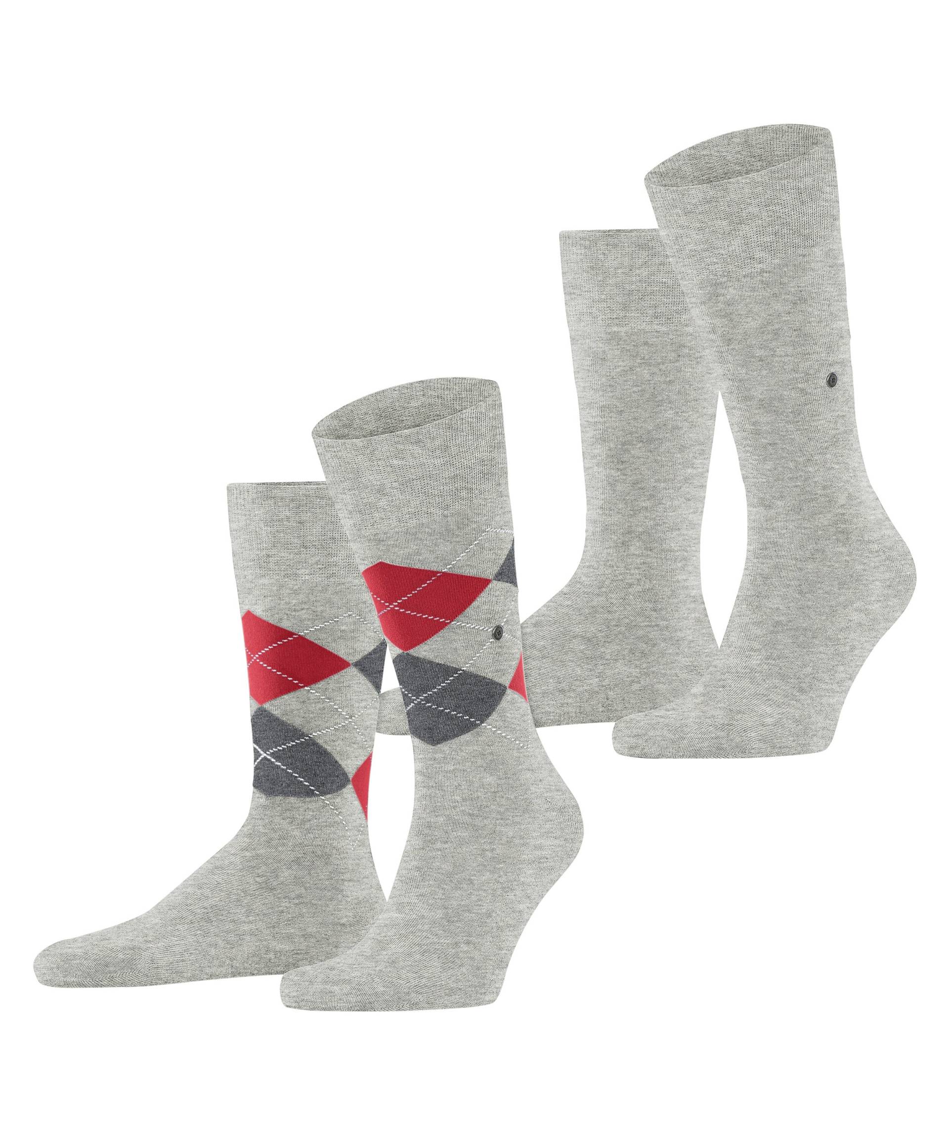 Burlington Socken »Everyday Argyle Mix«, (2 Paar), meliert, klassisches Design, passend von Gr. 40-46 von Burlington