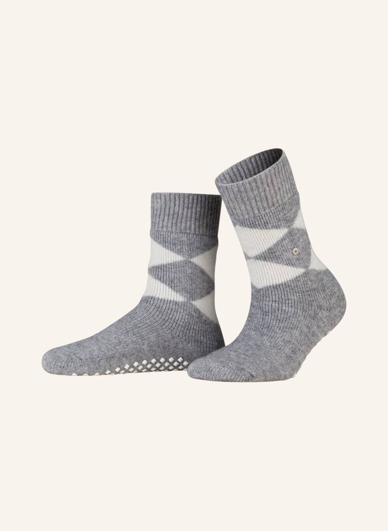 Burlington Stoppersocken Cosy Argyle grau von Burlington