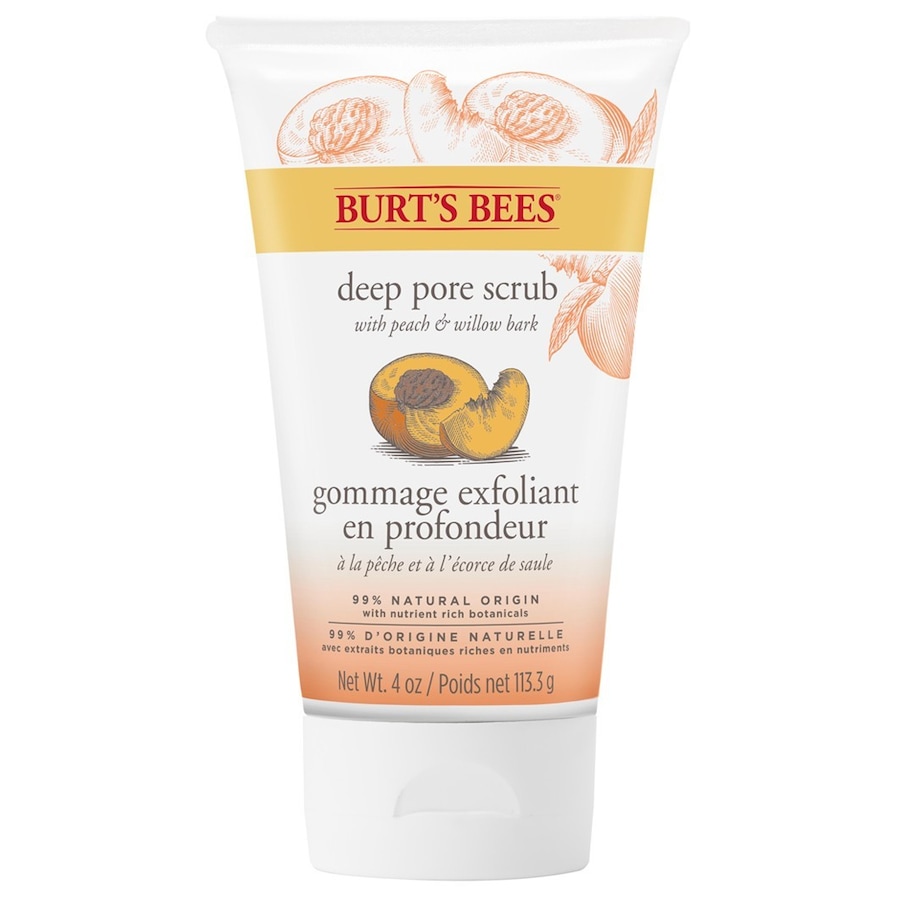 Burt's Bees  Burt's Bees Deep Pore Scrub Peach Willowbark gesichtspeeling 110.0 g von Burt's Bees