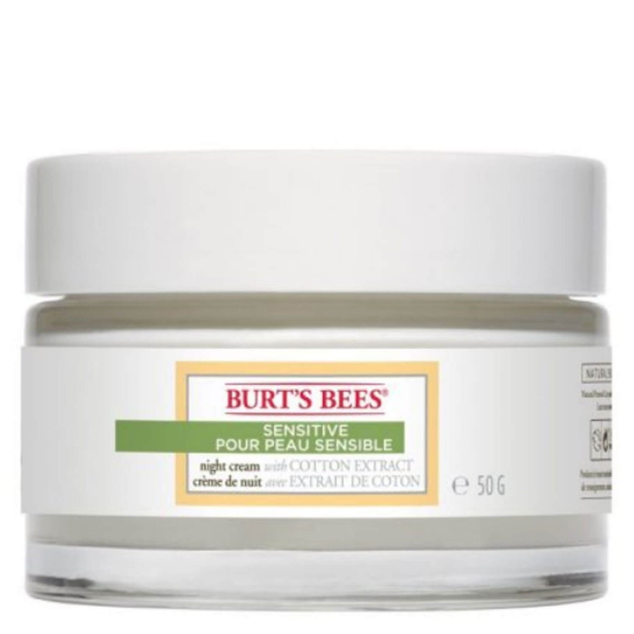 Burt's Bees - Sensitive Night Cream Cotton Extract von Burt's Bees