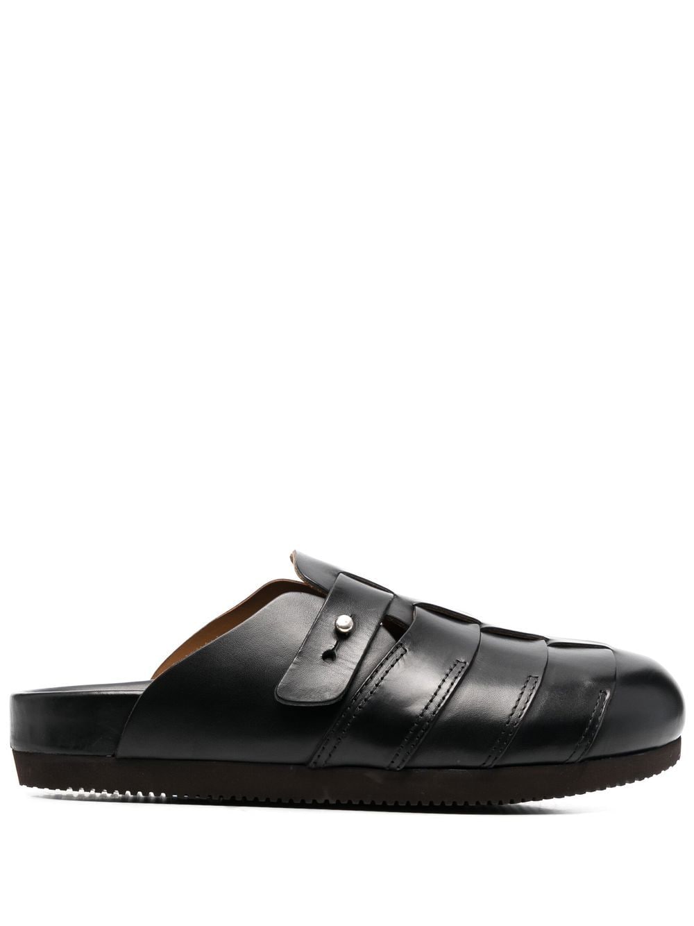 Buttero woven-panelled clog sandals - Black von Buttero