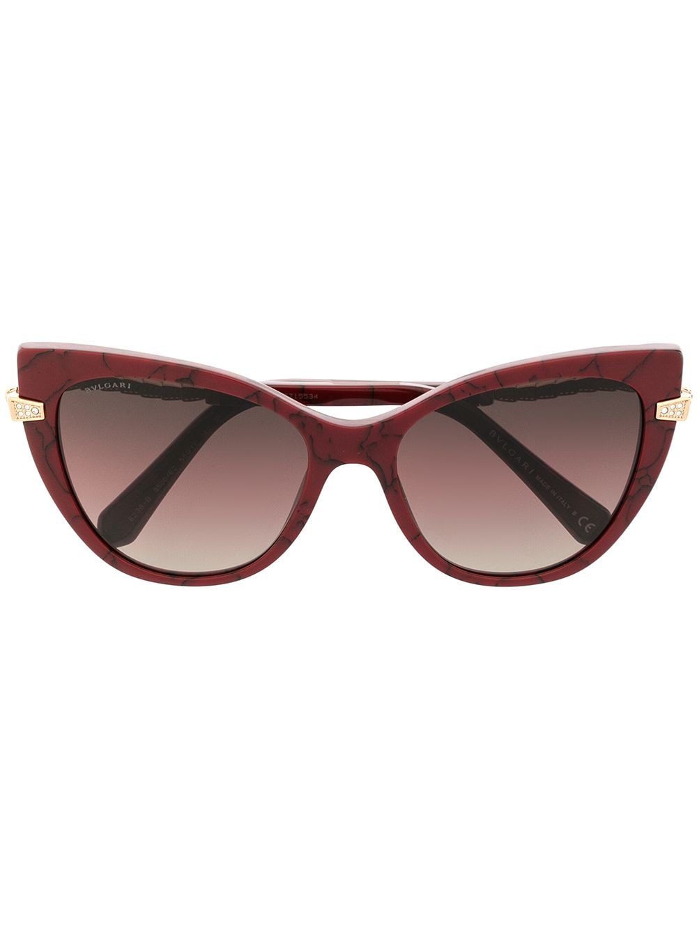 Bvlgari cat-eye tinted sunglasses - Brown von Bvlgari