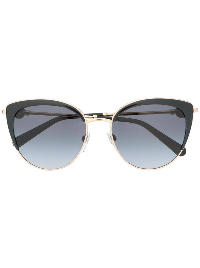 Bvlgari cat-eye tinted sunglasses - Black von Bvlgari
