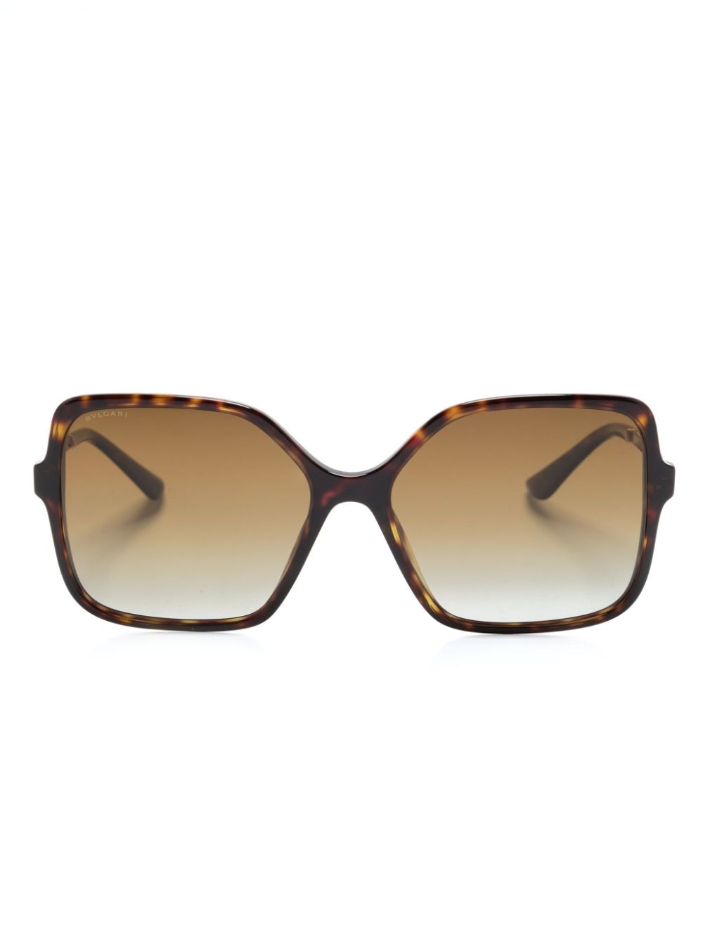 Bvlgari tortoiseshell oversized-frame sunglasses - Brown von Bvlgari