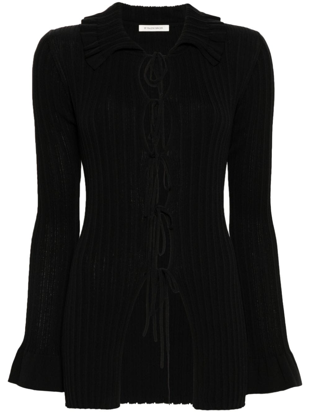 By Malene Birger Devora ribbed-knit cardigan - Black von By Malene Birger