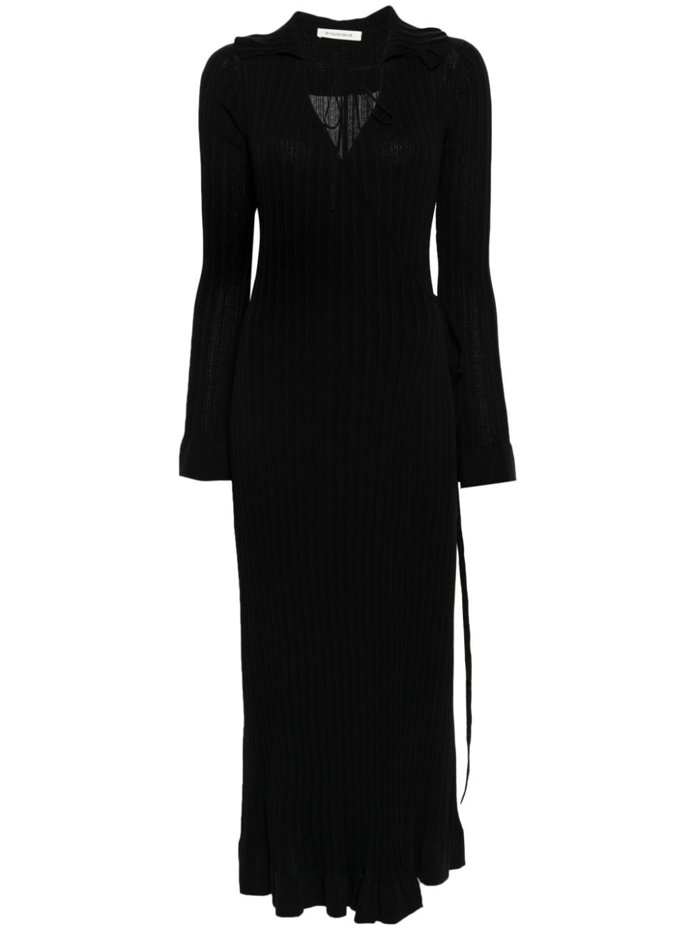 By Malene Birger Gianina wrap maxi dress - Black von By Malene Birger