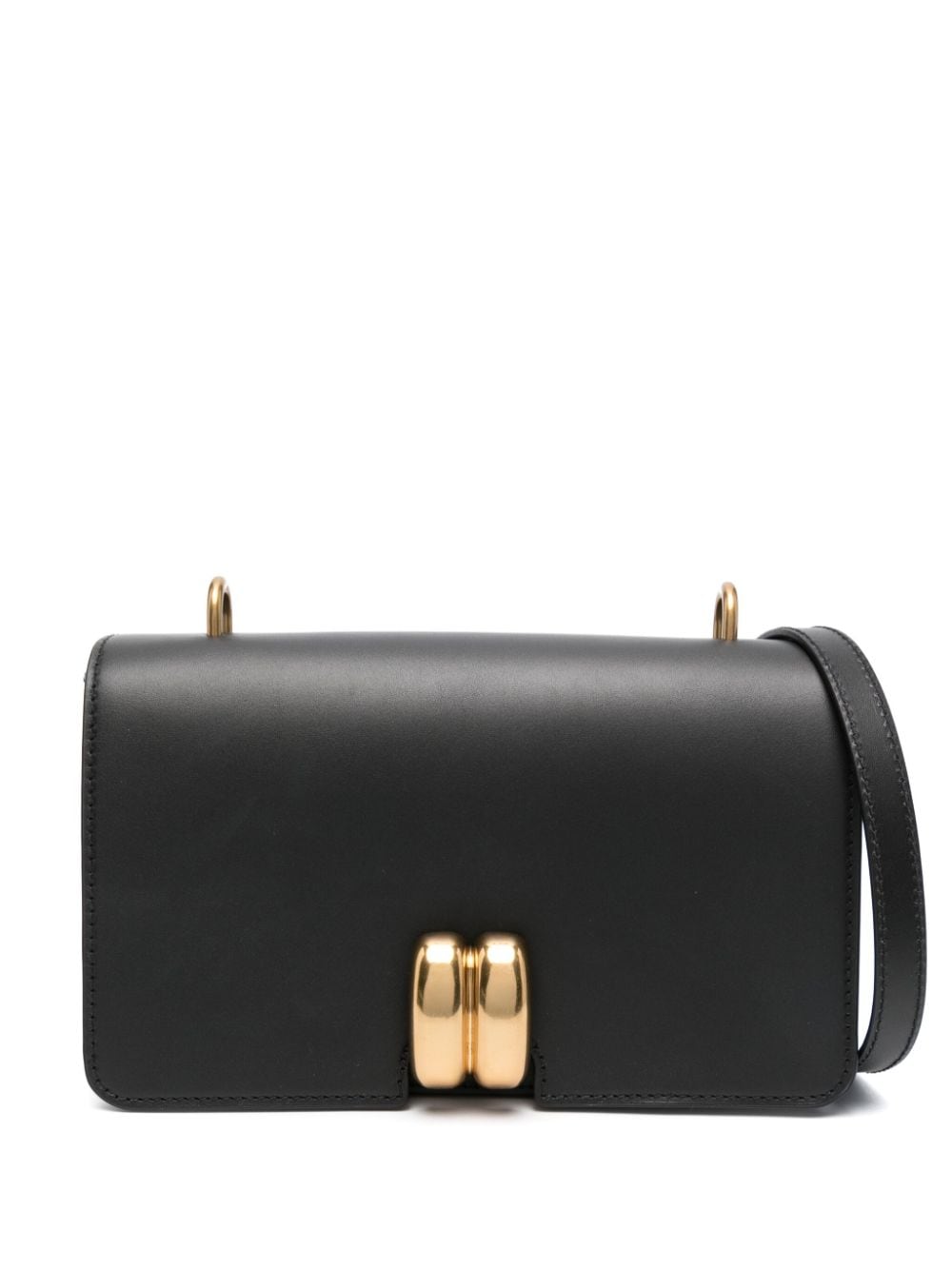 By Malene Birger Noval leather shoulder bag - Black von By Malene Birger