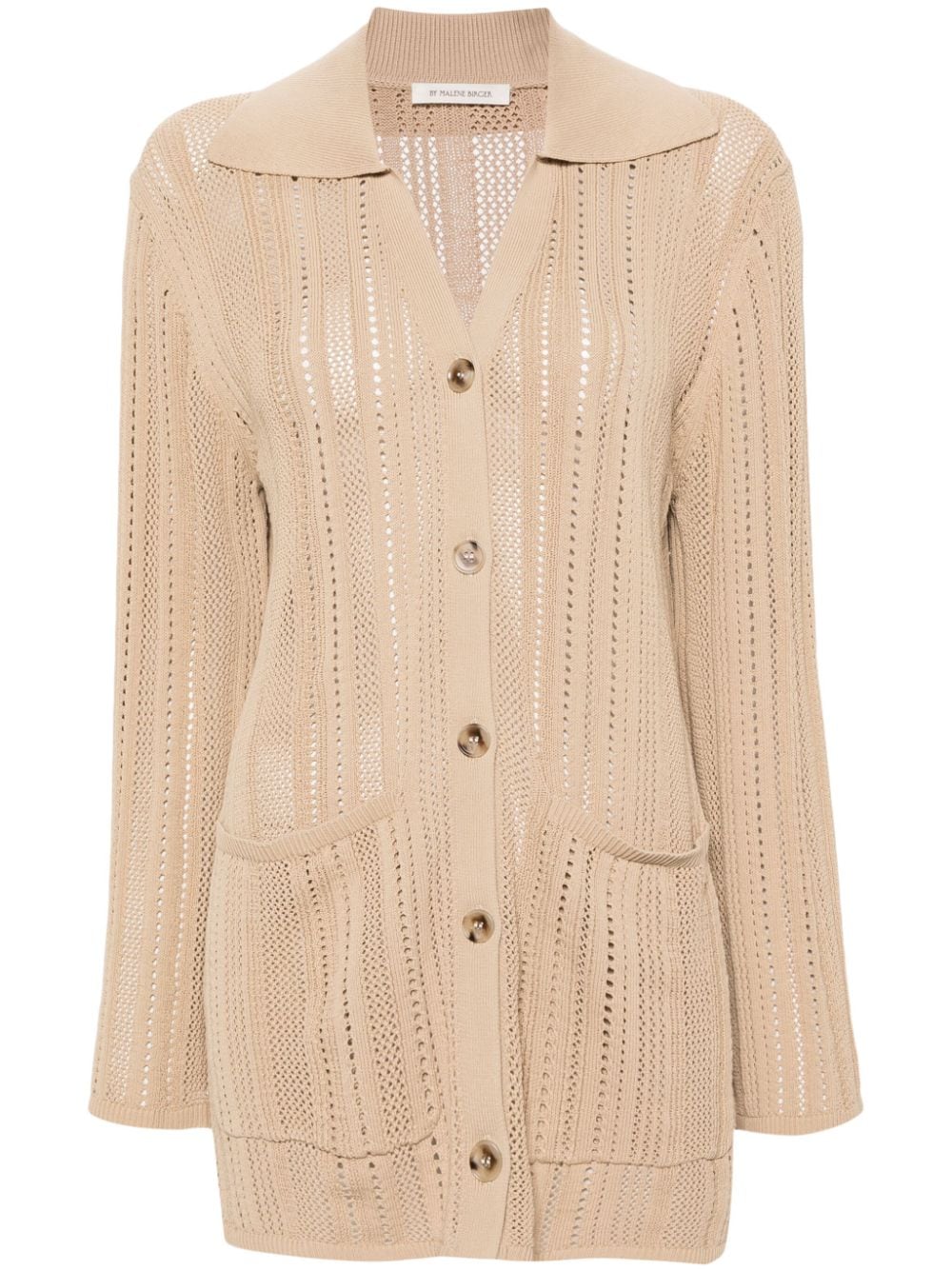 By Malene Birger Samina open-knit cardigan - Neutrals von By Malene Birger