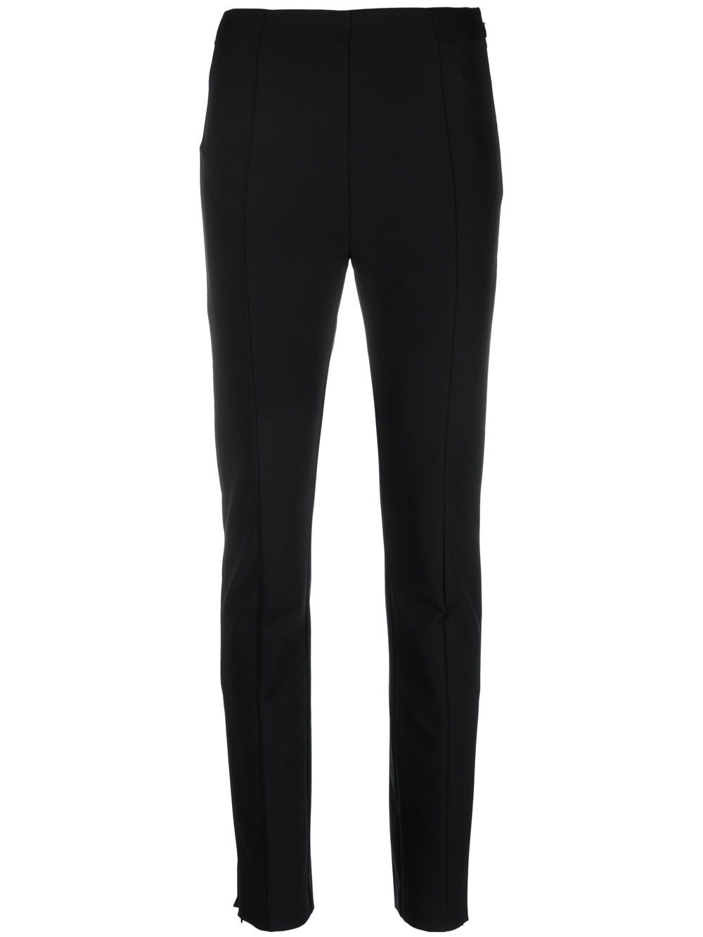 By Malene Birger mid-rise slim fit trousers - Black von By Malene Birger