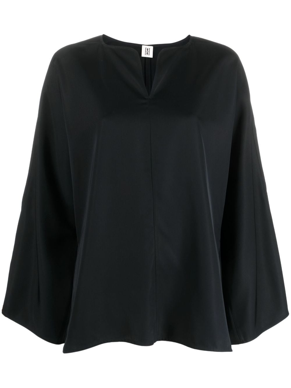 By Malene Birger slit-sleeve blouse - Black von By Malene Birger