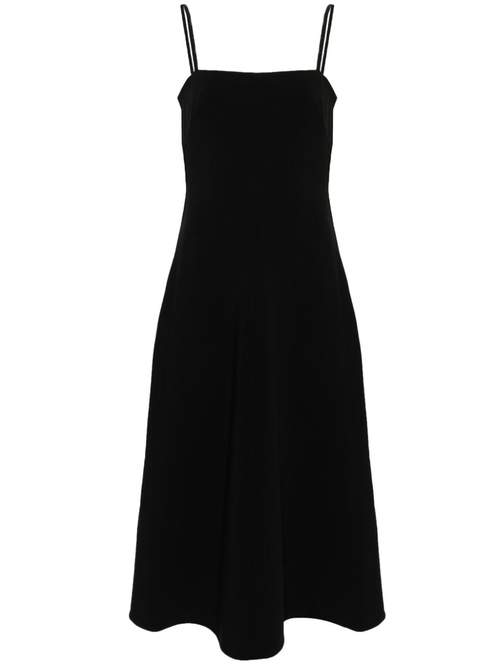 By Malene Birger square-neck flared dress - Black von By Malene Birger